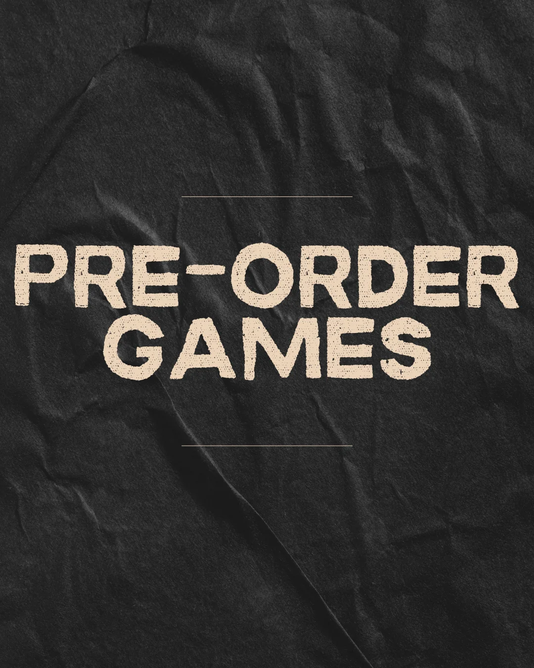 Pre-Order Games
