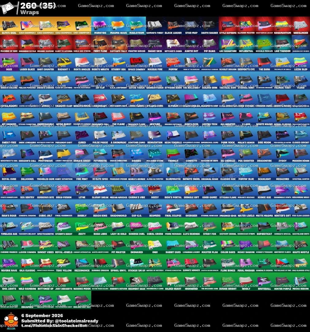 200 Earnings, 6,000 PR, 300+ Skins