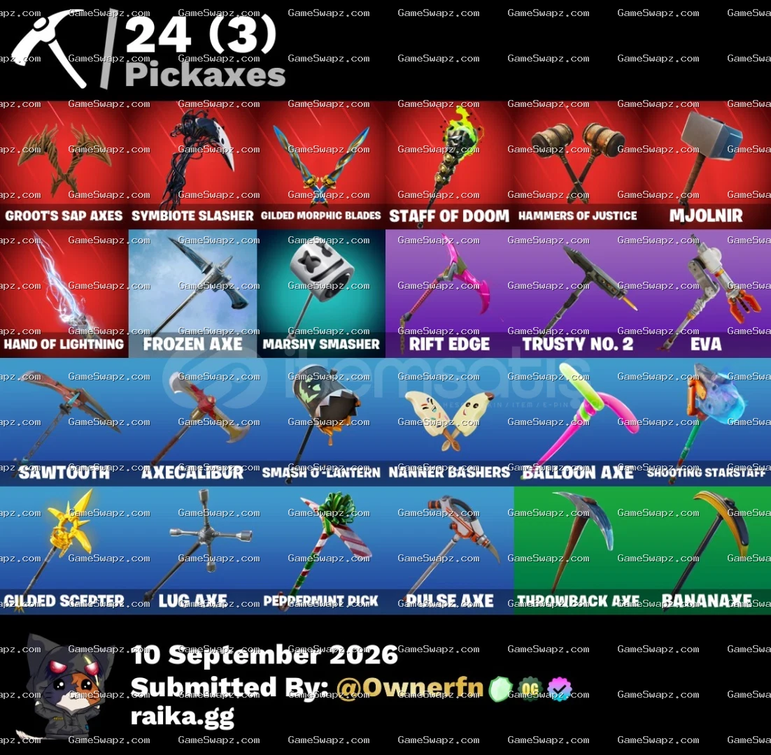 24 Skins, The Reaper, Season 2 Knights, Lifetime Full Mail Access