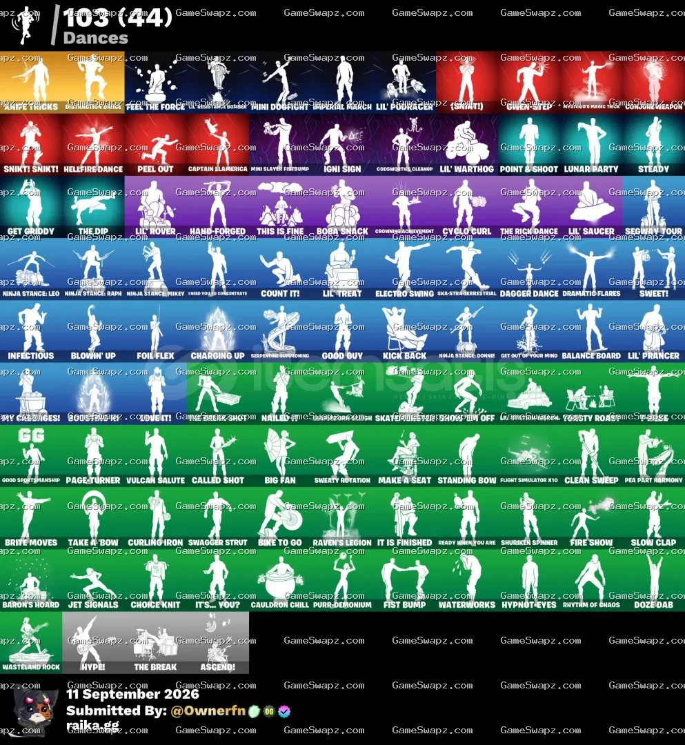 105 Skins, Kor, Founder's, Lifetime Full Mail Access