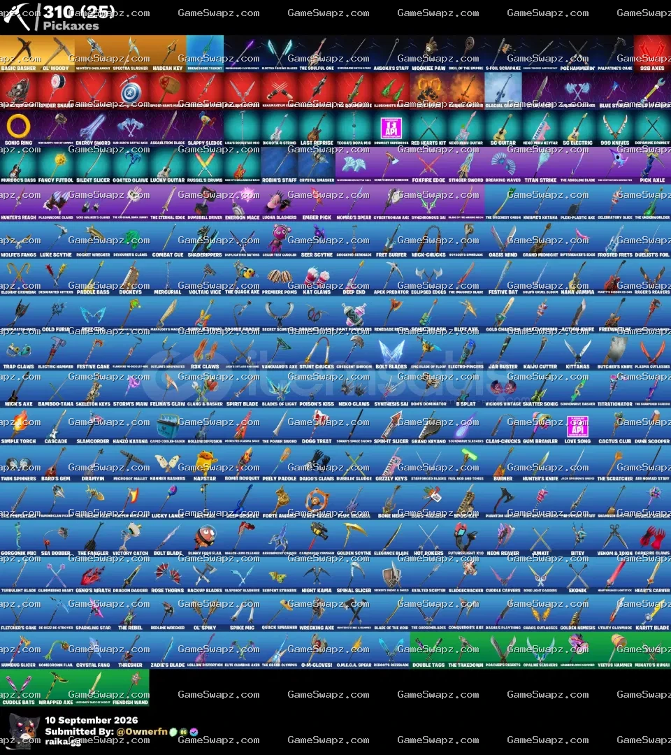 256 Skins, 38 Shop Items, Lifetime Full Mail Access
