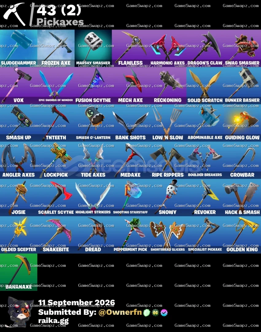 48 Skins, Gold Midas, Deadpool, Lifetime Full Mail Access