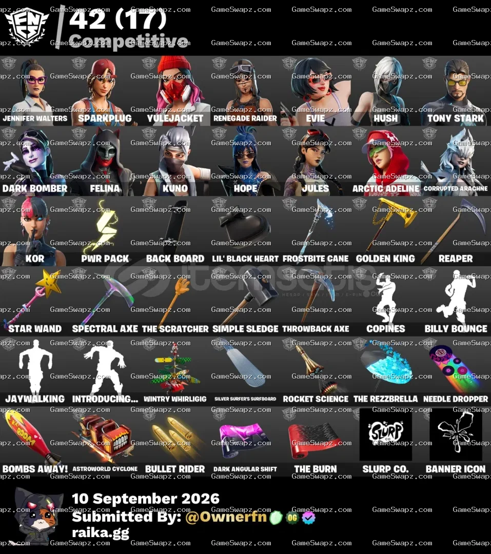 227 Skins, OG, Save the World, Gold Midas, Lifetime Full Mail Access