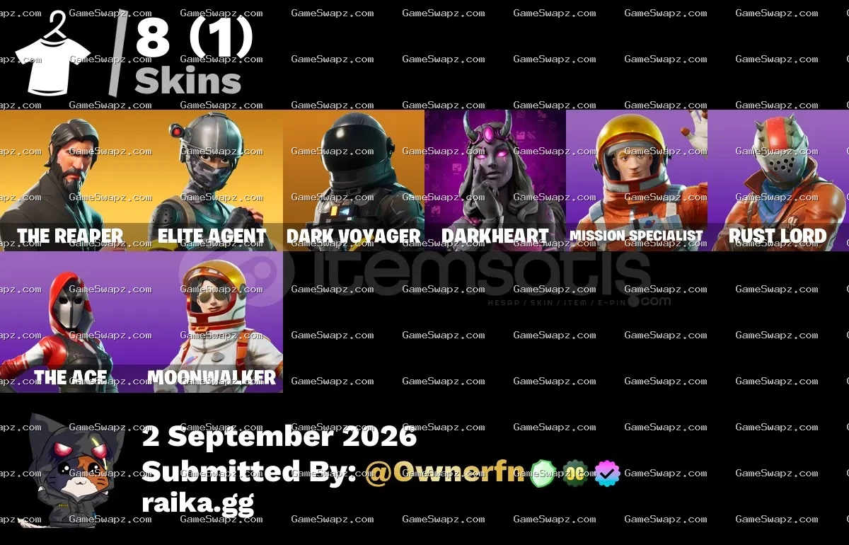 8 Skins, The Reaper, Lifetime Full Mail Access