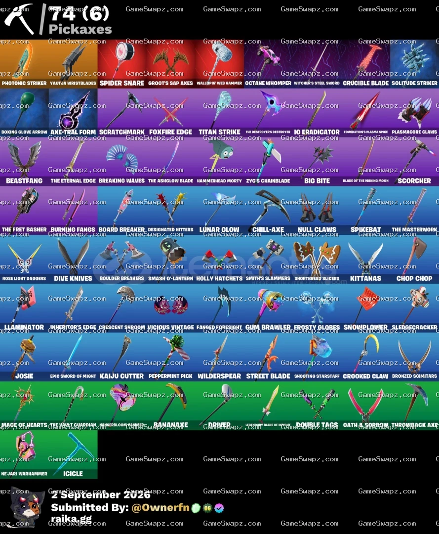 65 Skins, Tryhard, Many Shop Items and Emotes, Lifetime Full Mail Access