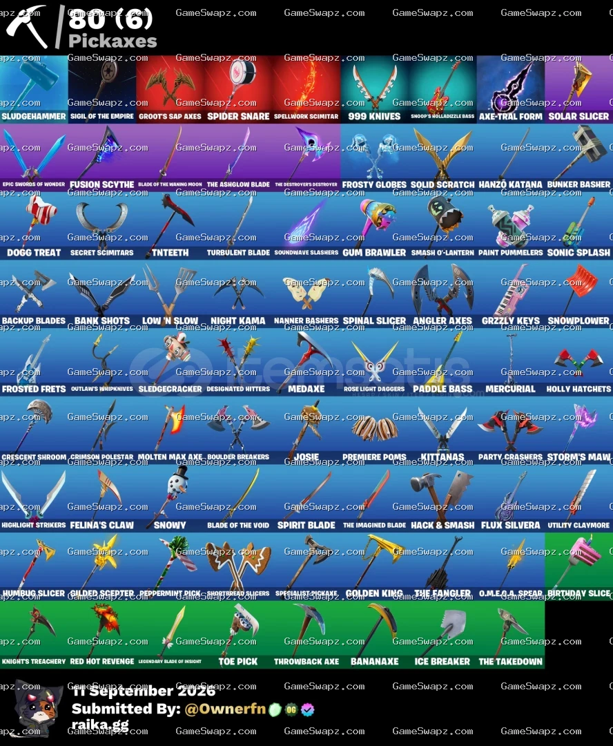 31 Skins, Gold Midas, Lifetime Full Mail Access