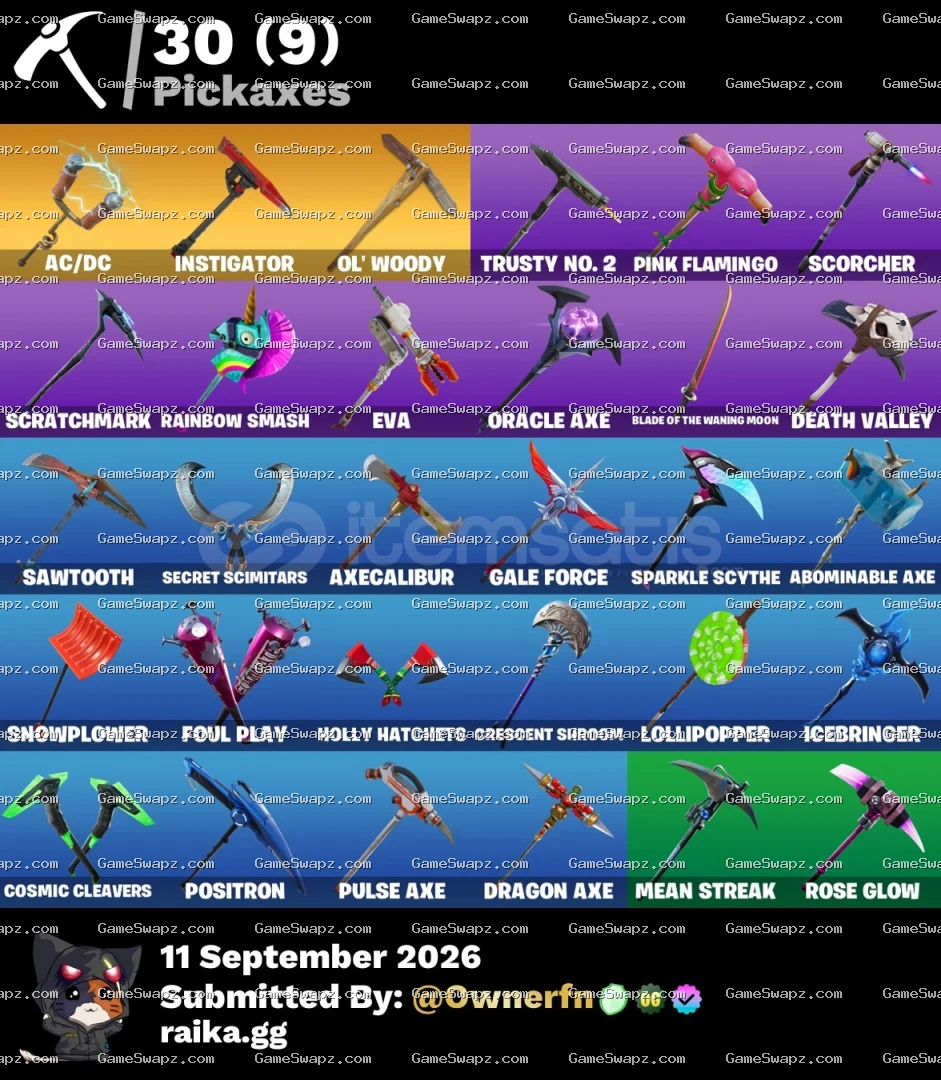 46 Skins, Black Knight, OG, Save the World, Lifetime Full Mail Access
