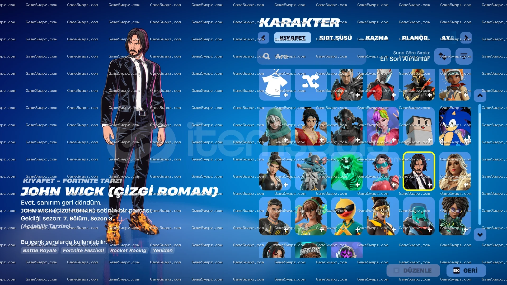 John Wick + 24 Skins, Fortnite Starter Account 3