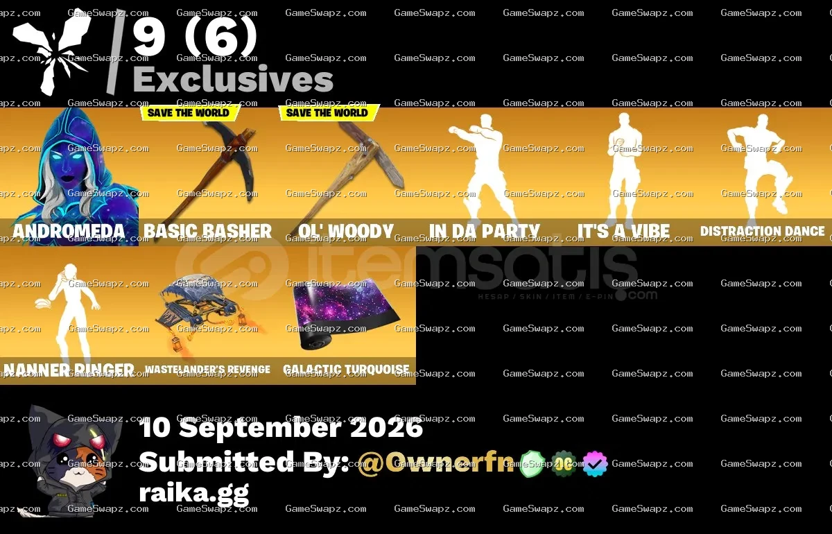 256 Skins, 38 Shop Items, Lifetime Full Mail Access
