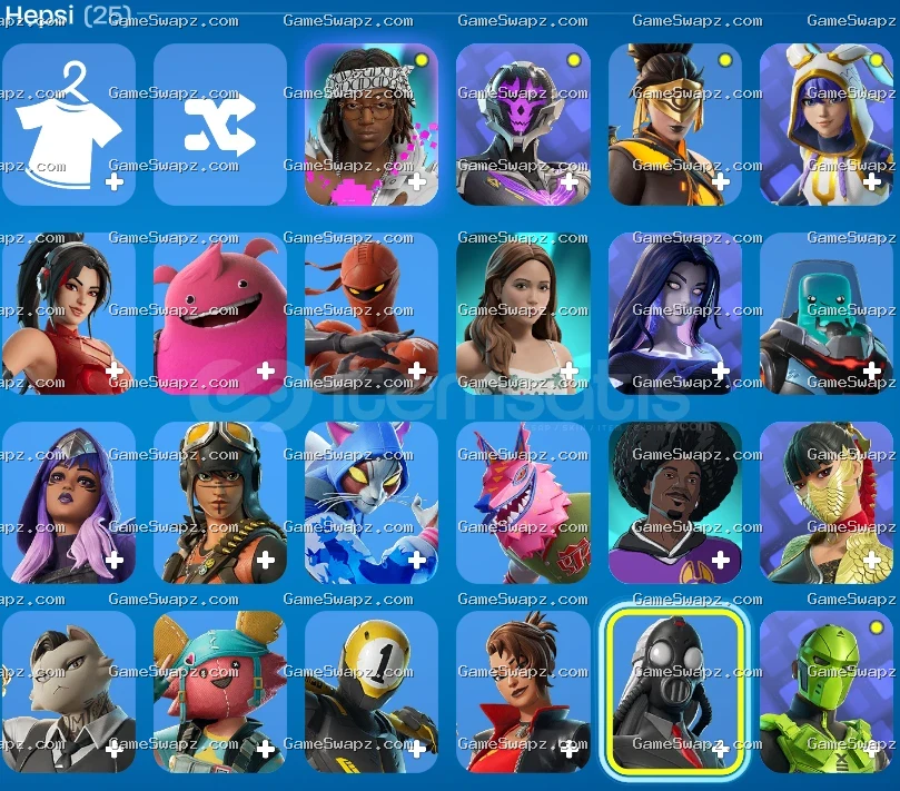 25 Skins, Affordable Starter Account