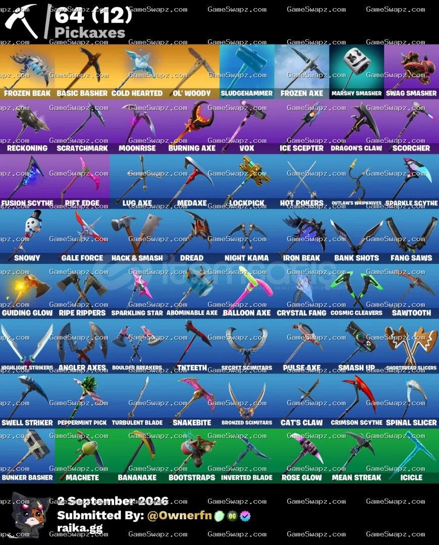84 Skins, OG, Save the World, Blue Squire, Lifetime Full Mail Access