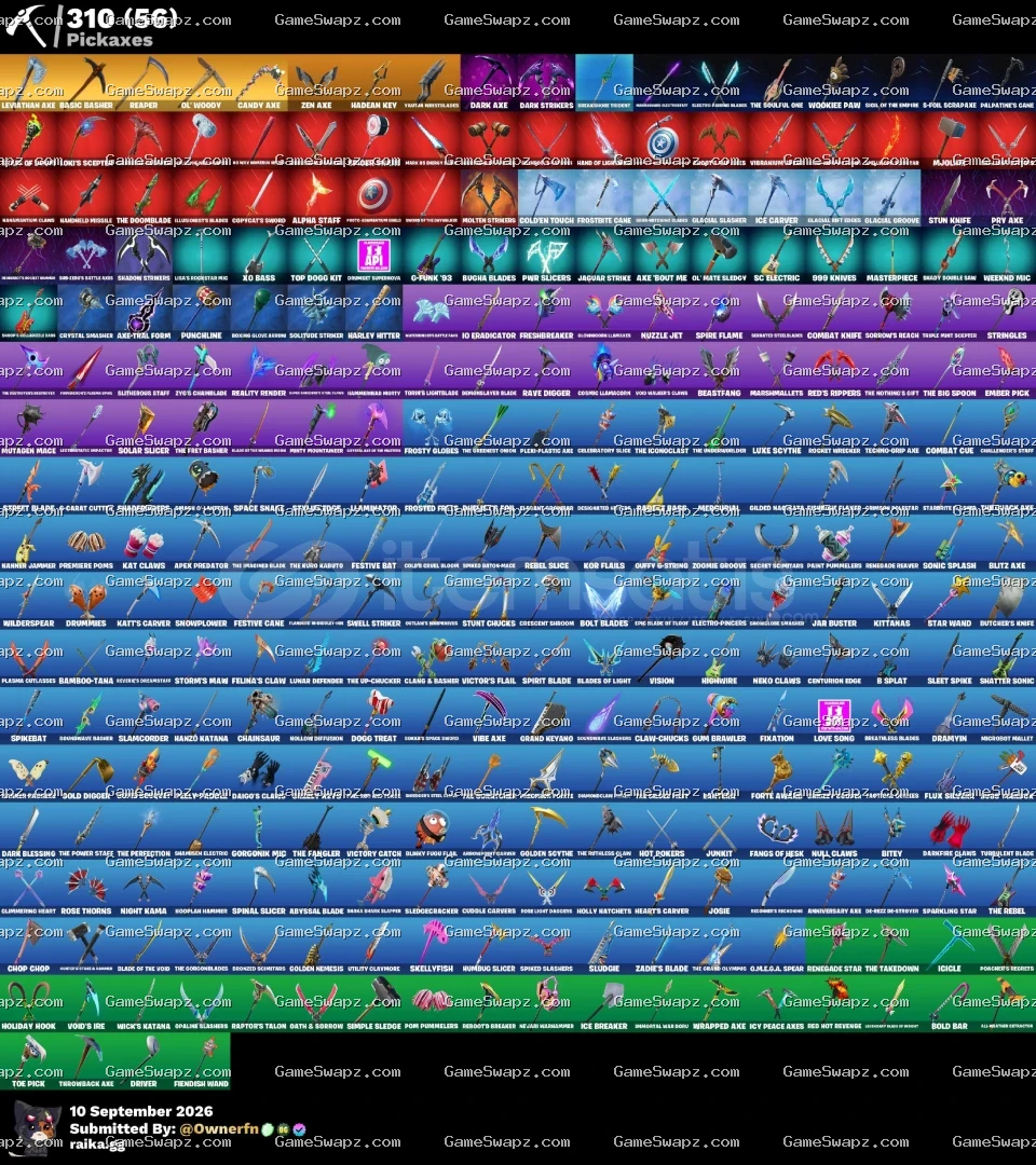 284 Skins, Leviathan Axe, Tryhard, Lifetime Full Mail Access