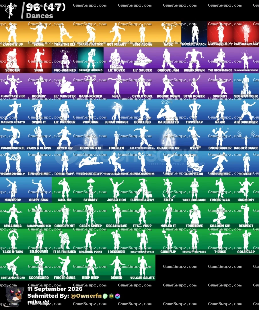 121 Skins, Travis Scott, Kratos, Lifetime Full Mail Access