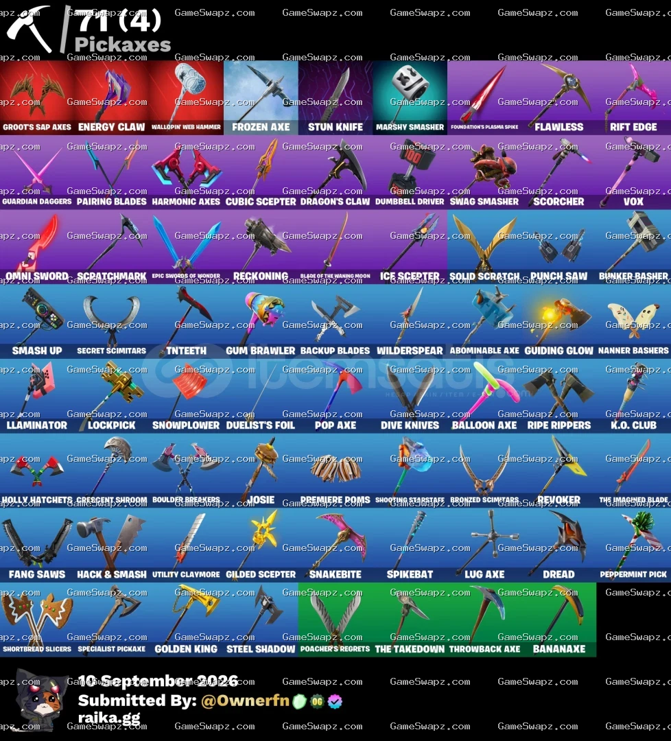 74 Skins, Astro Jack, Gold Midas, Lifetime Full Mail Access