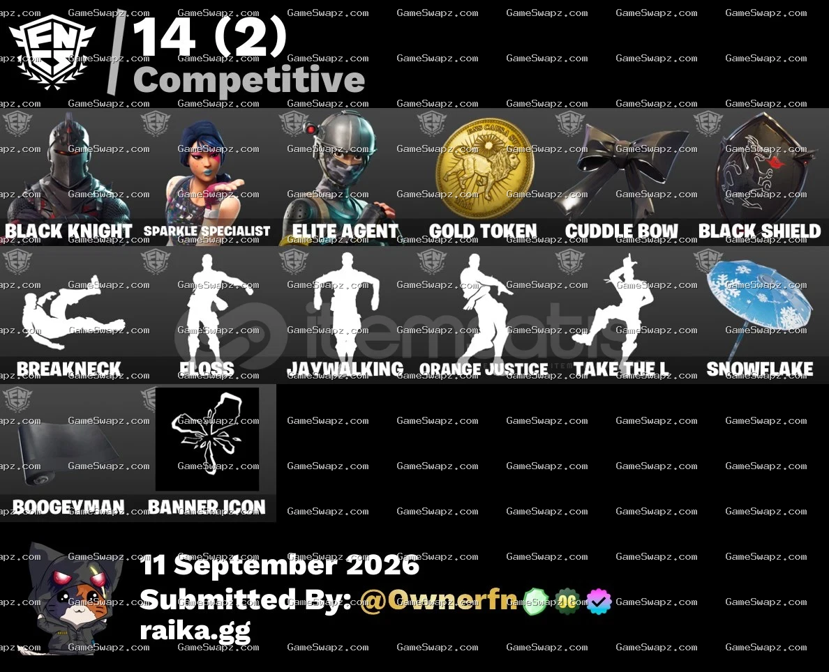 46 Skins, Black Knight, OG, Save the World, Lifetime Full Mail Access