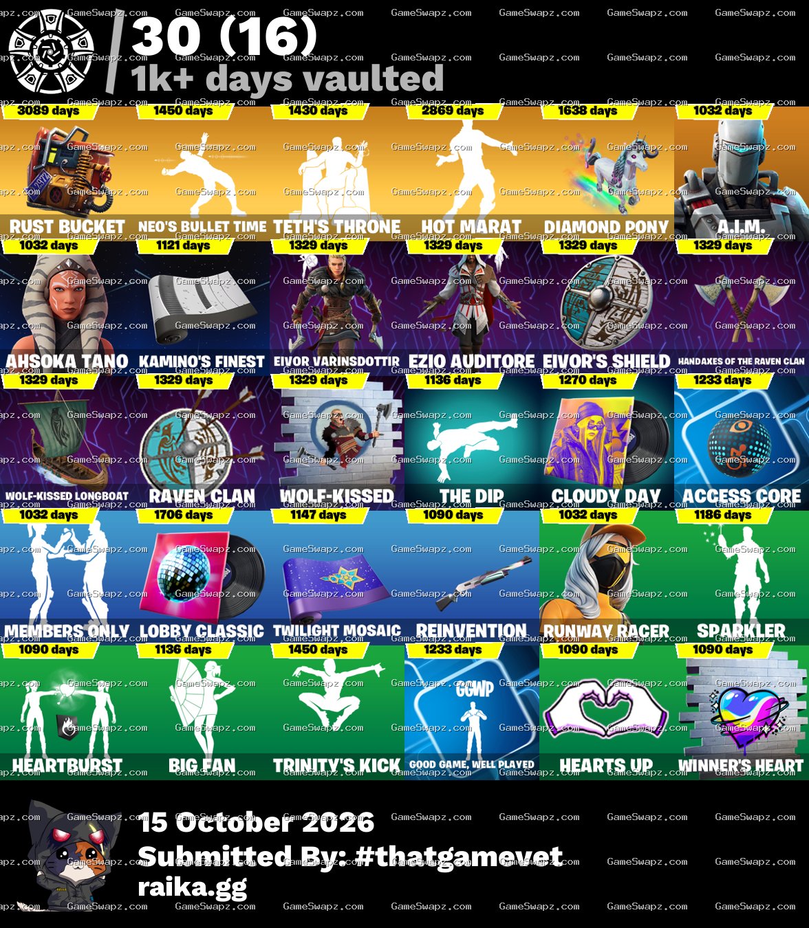 Loaded Epic Games Account (100+ Games, $9k spent on Fortnite)| OG STW | Master Chief | Leon S. Kennedy | Trailblazer | Havoc | Sub Commander |