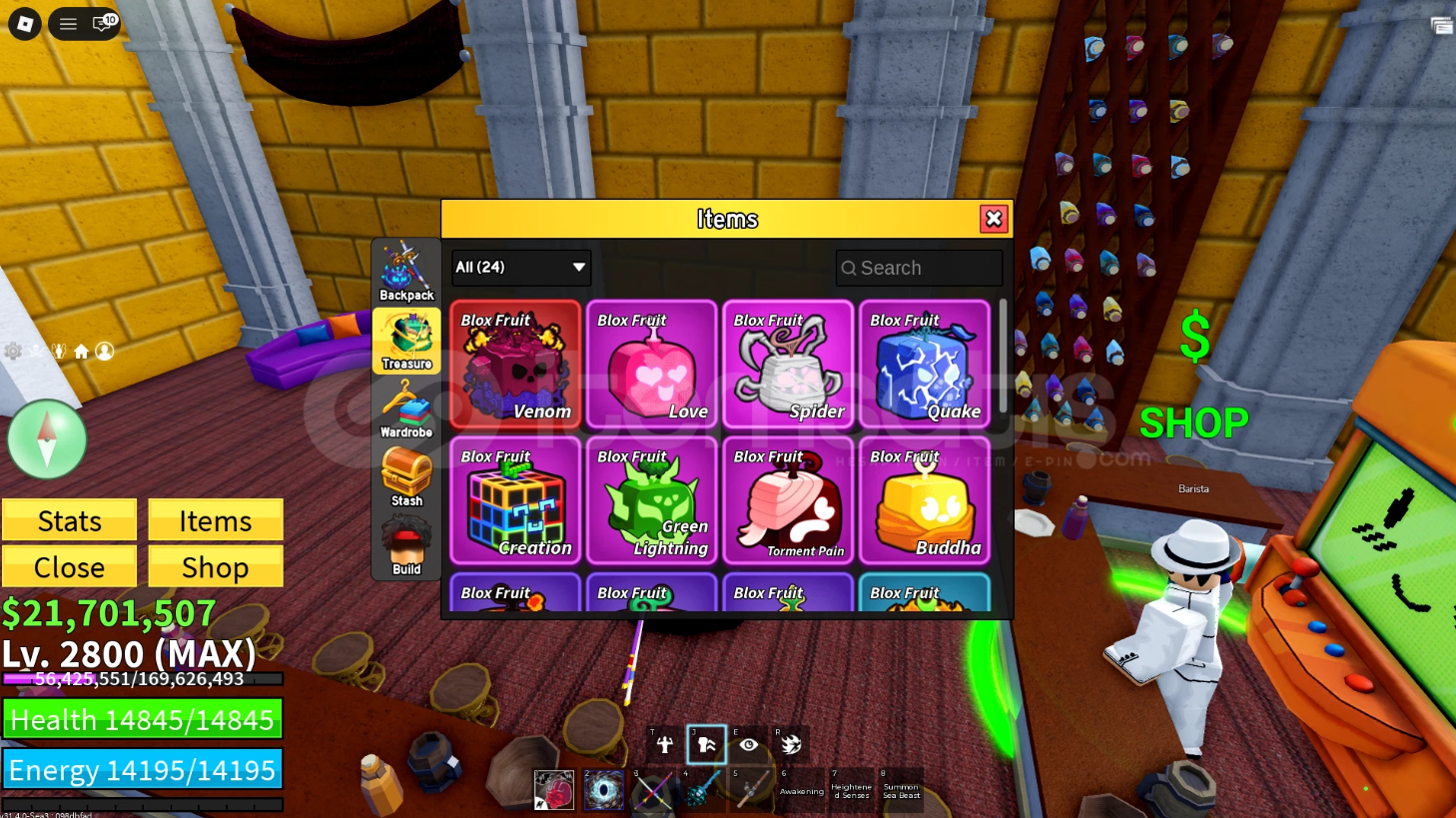 LEVEL 2800, 30M BOUNTY, GHOUL V4 FULL GEAR ACCOUNT
