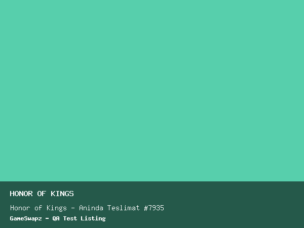 Honor of Kings - Anında Teslimat #7935