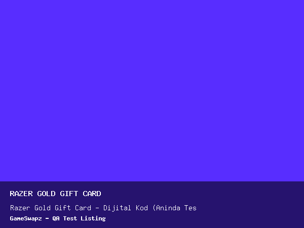 Razer Gold Gift Card - Dijital Kod (Anında Teslimat) #6522