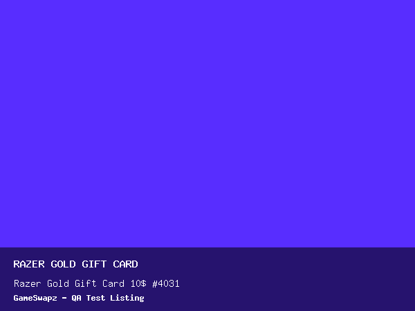 Razer Gold Gift Card 10$ #4031