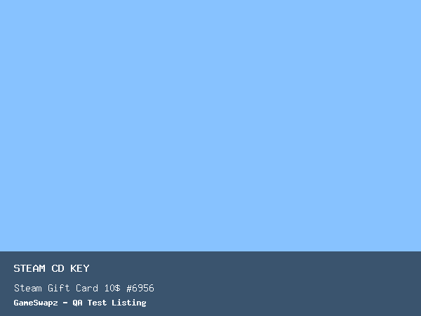 Steam Gift Card 10$ #6956