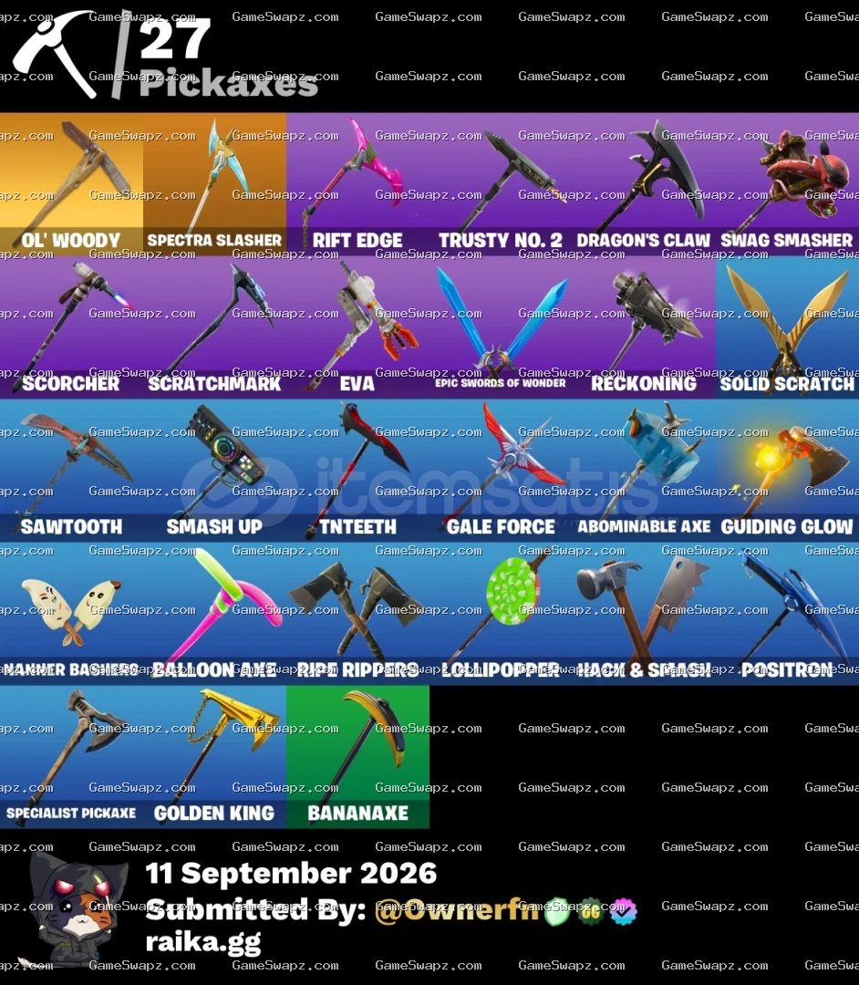 37 Skins, The Reaper, Gold Midas, Founder's, Full Mail Access