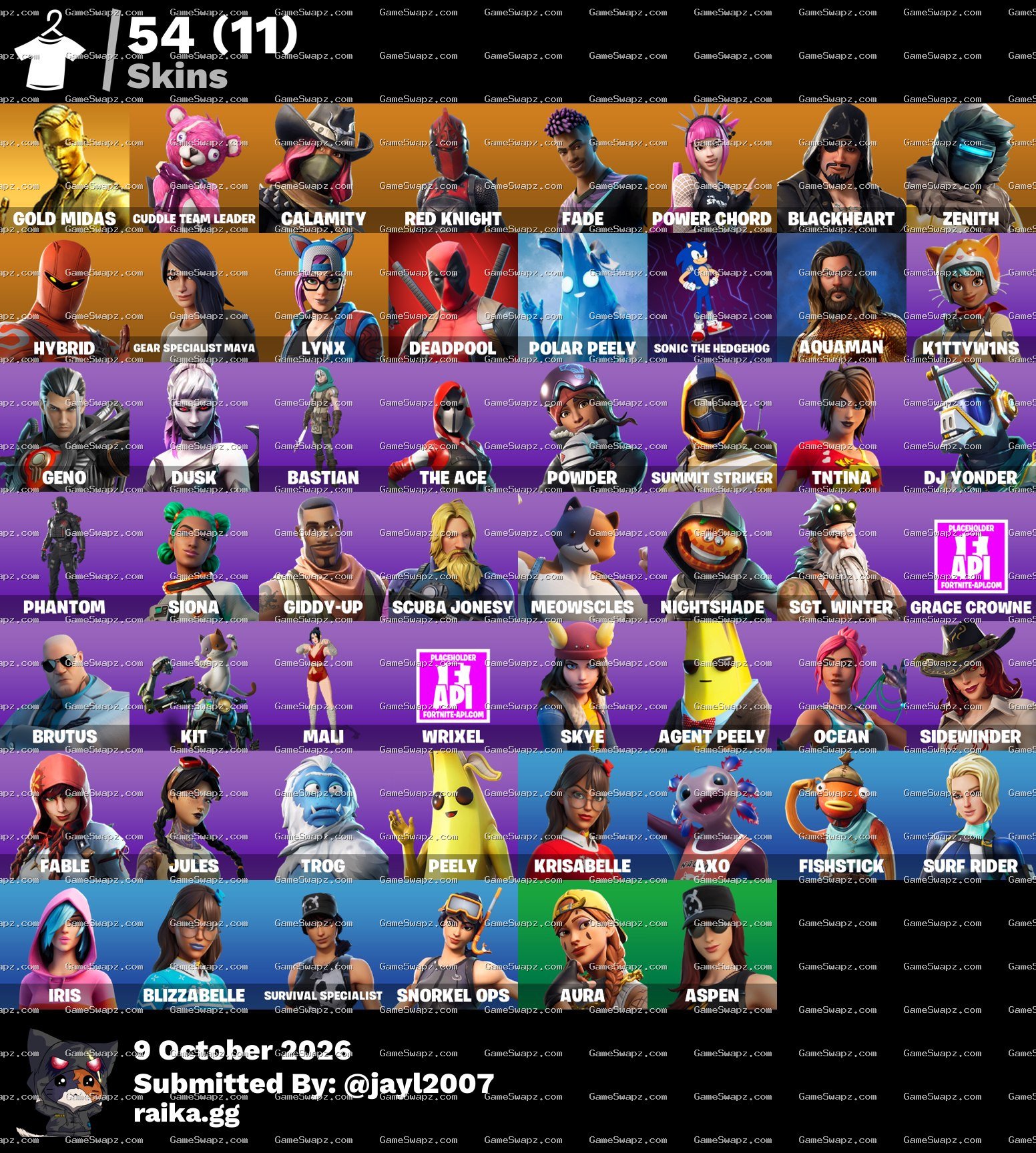 Of Fortnite account level 170